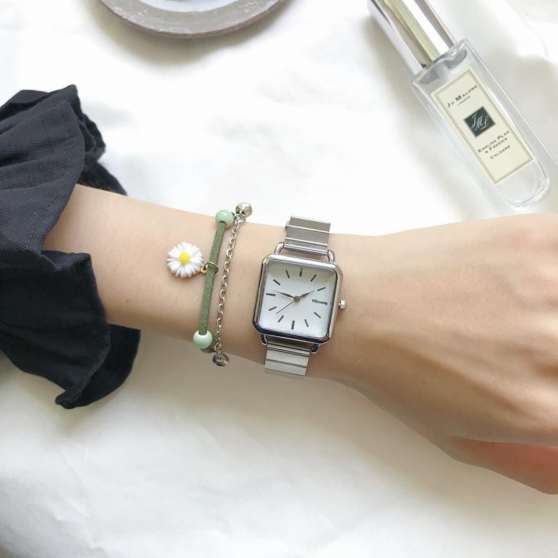 ✅Grosir Jam Senen - Jam Tangan Wanita Analog Model Rantai Stainless Steel Mewah Jam Tangan Wanita Minimalis