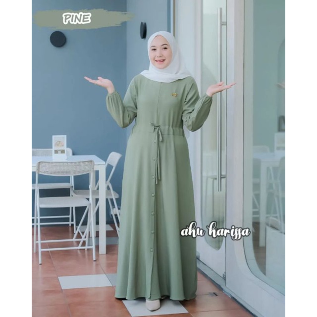 GAMIS ORIGINAL AKU KARISSA BAHAN ITYCREPE PREMIUM HALUS ADEM SERUT TENGAH