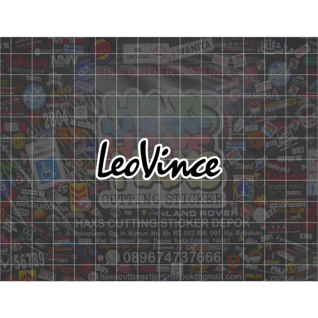 Cutting Sticker Leovince Ukuran 6 Cm