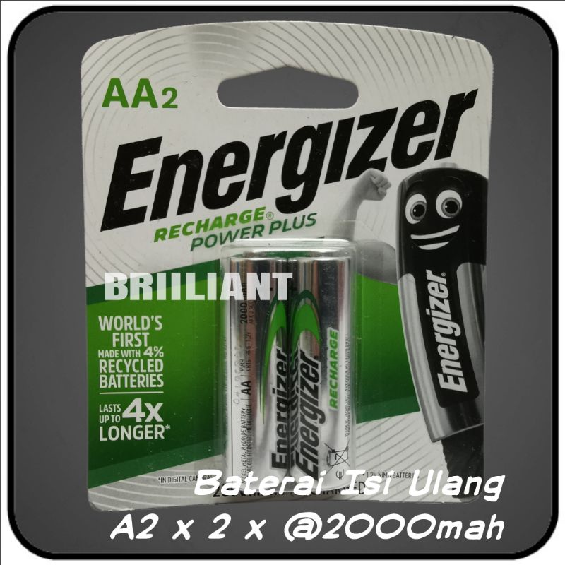Baterai Charge - Baterai Isi Ulang - A2 AA - A3 AAA - ENERGIZER Original