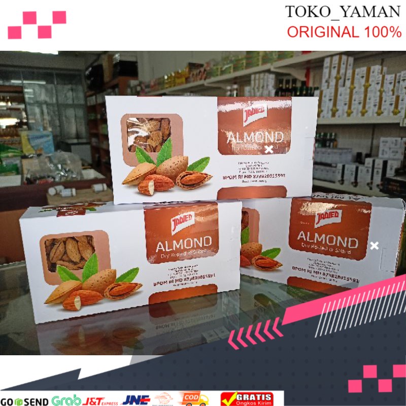 

kacang almond kacang Al mond 500gr sudah BPOM dan berkualitas