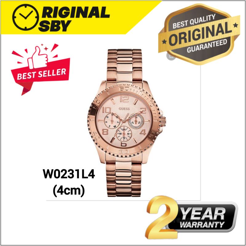 JAM TANGAN PRIA WANITA | RANTAI | KULIT | KARET | MURAH | Wanita gu3ss W0231L4 - Strap Stainless Ori