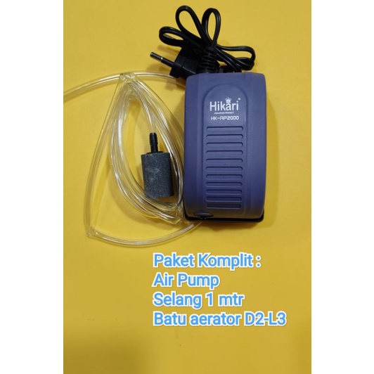 Air Pump HIKARI 2000 Aerator HK-AP2000 Aerator 1 lubang/output