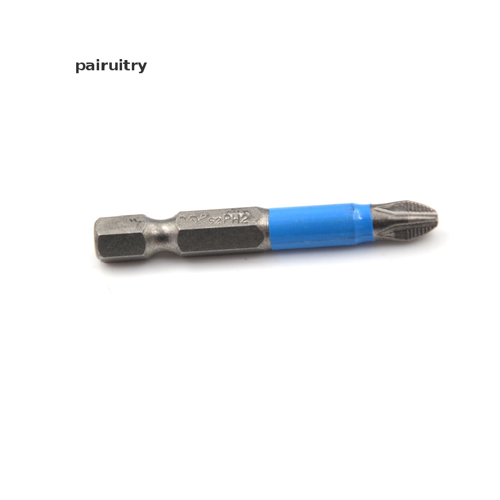 1 PC Obeng Bits PH2 Panjang 50mm 1 / 4 &quot;Hex Magnetik Non Slip Untuk Alat Power Listrik