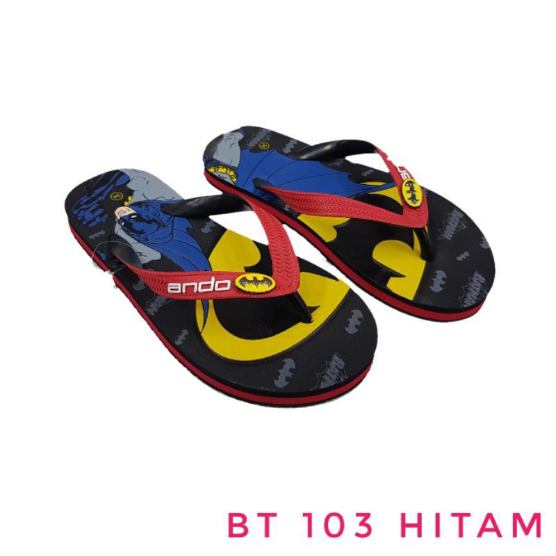 SANDAL JEPIT  ANDO GAMBAR BATMAN BT 103 ANAK-ANAK 28-37