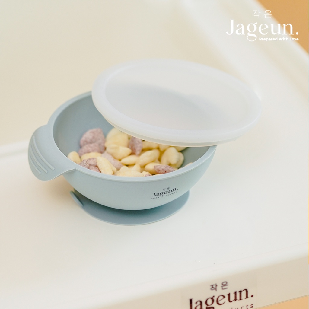 JAGEUN Premium Silicone Suction Bowl Mangkok Tempat Makan Bayi + Tutup