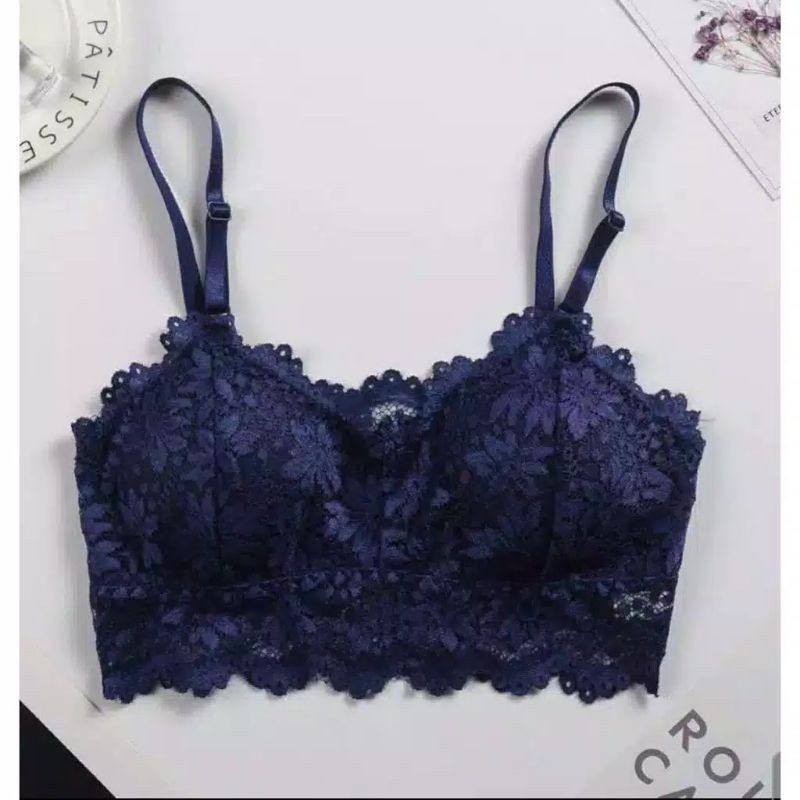 ROSE PUSH UP BRA BUSA BROKAT TANPA KAWAT KEMBEN PAKAIAN DALAM WANITA