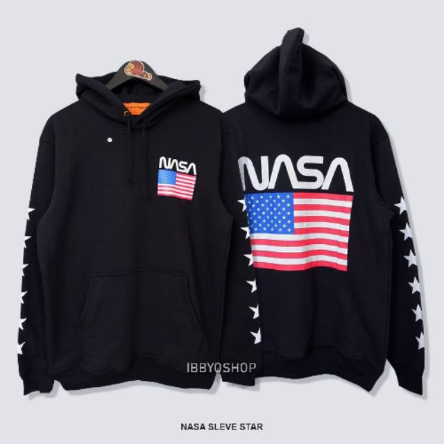 Jaket Hoodie Nasa X Heron Preston Star Sleeve Premium Quality