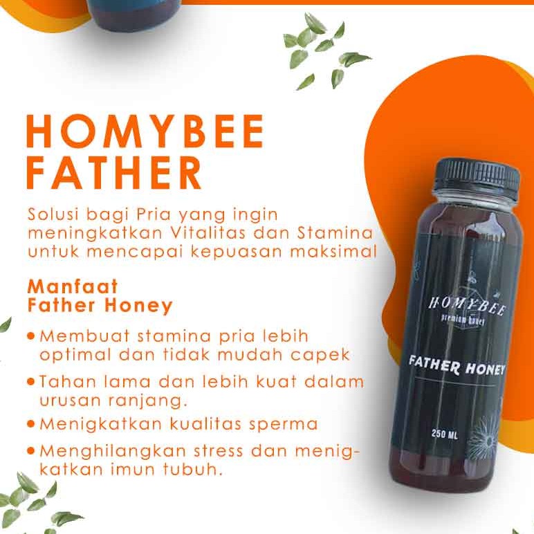HomyBee Father Madu Pria | Madu Jantan | Madu Kuat Tahan Lama