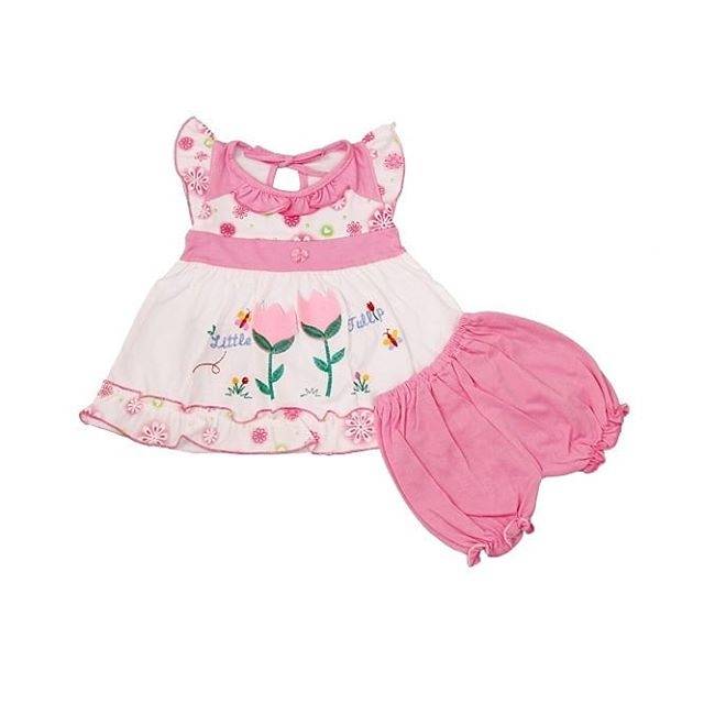 Setelan Baju Bayi Perempuan Tulip/Setelan Bayi/Atasan dan Celana Bayi/Baju Bayi