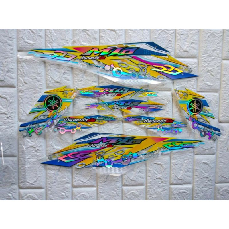 STRIPING TRANSPARAN HOLOGRAM MIO M3 II STRIPING MIO M3VARIASI