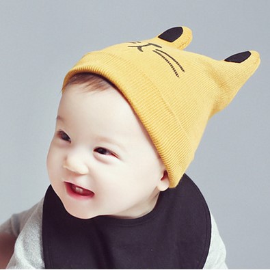 Topi Bayi Rajut Telinga Kucing dan Beruang