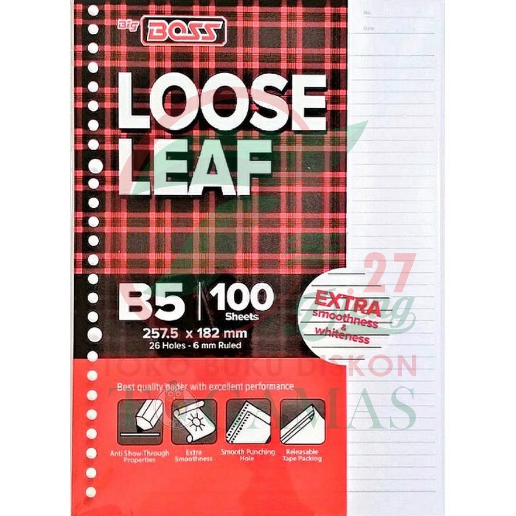 KERTAS - ISI BINDER LOOSE LEAF BIG BOSS