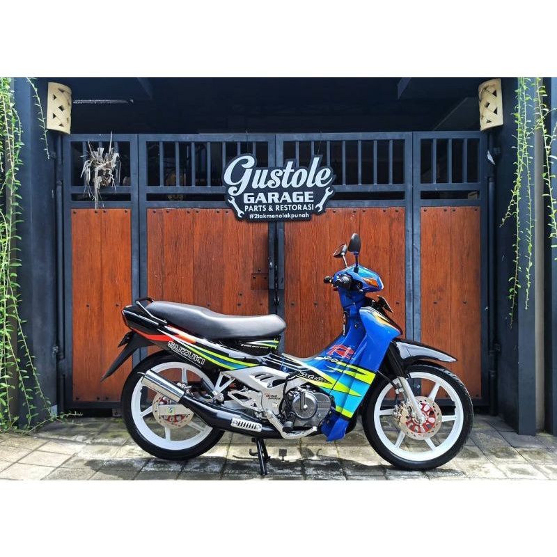 striping lis sticker standar ori Suzuki satria Lumba 2003 striping Satria 2T Lumba