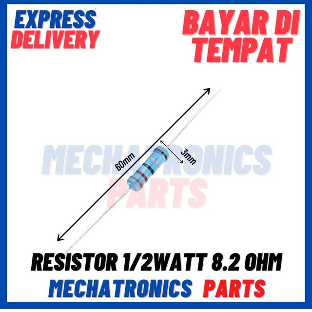 [PAS-9473] RESISTOR 1/2WATT 8.2 OHM