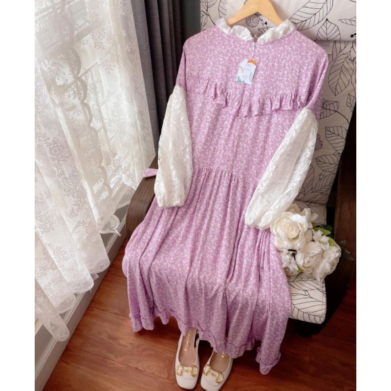 Raya Series Midi Raya Lilac Flower by HaideeOrlin [NEW]