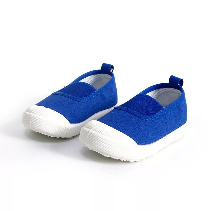 DINDA - Sepatu anak-anak unisex slip on karet warna biru merah pink dan hitam ukuran 26-35