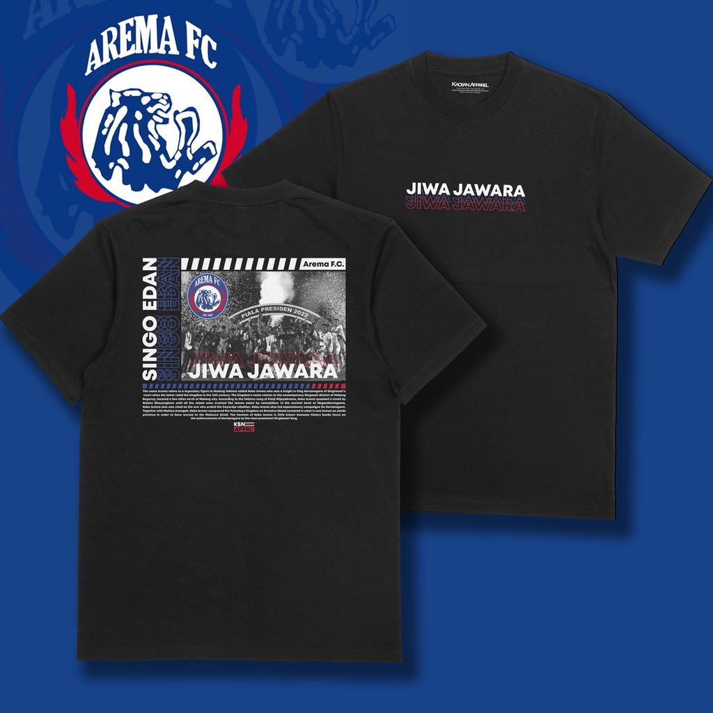 Kaos Arema FC "Arema Streetwear" - Kaos Arema Malang/Kaos Supporter Arema/Kaos Fans Arema/Kaos Casua