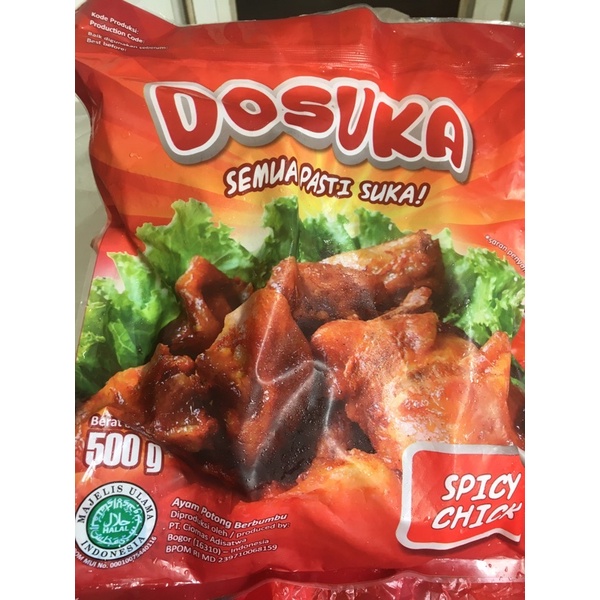 spicy chicken dosuka 500 gr | frozen food cibinong