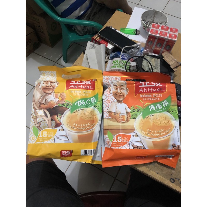 

ahhuat / ah huat teh hainan & aromatic isi 15 sachet