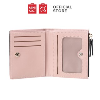 MINISO Dompet Lipat Wanita Kecil Colorblock Simple Fashion 