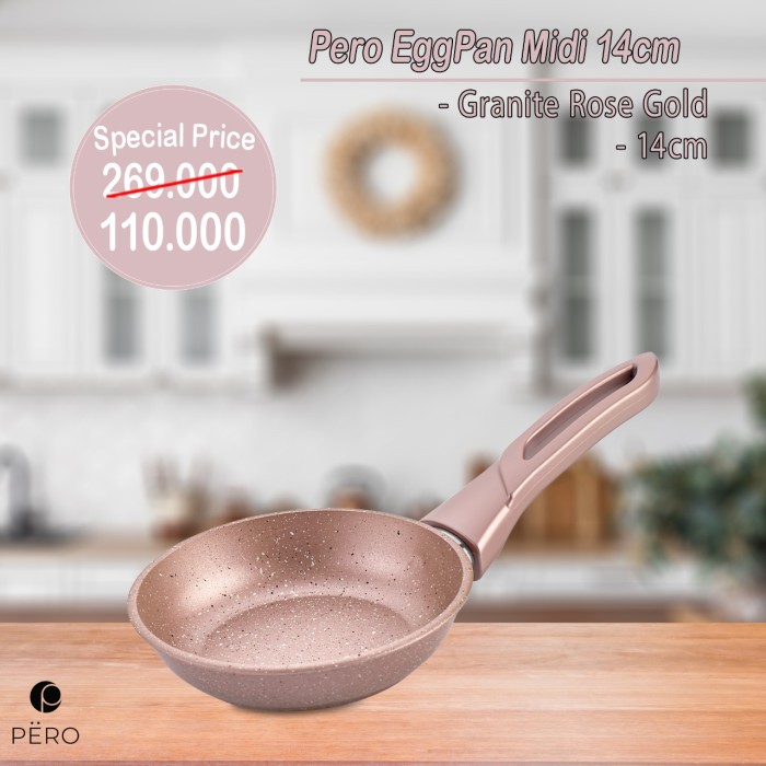 MURAH PERO FRY PAN MIDI 14CM - ROSEGOLD