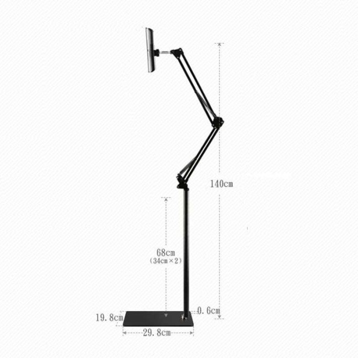 FMFIT Lazypod Stand Tiang Tablet iPad HP Phone Holder Lantai Ranjang Meja lazy pod