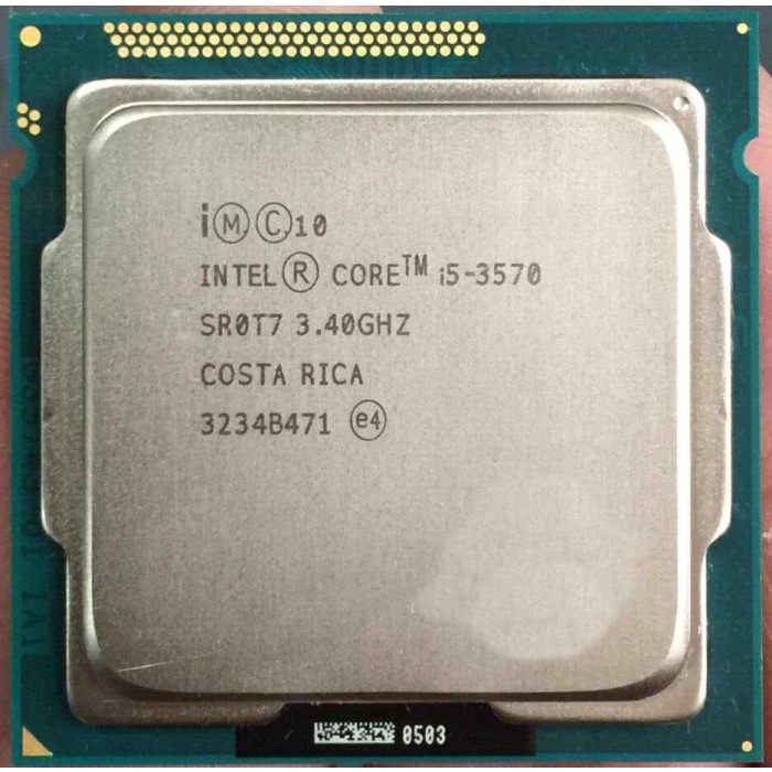 Intel Core i5-3570 3.4Ghz Cache 6MB [Tray] Socket LGA 1155