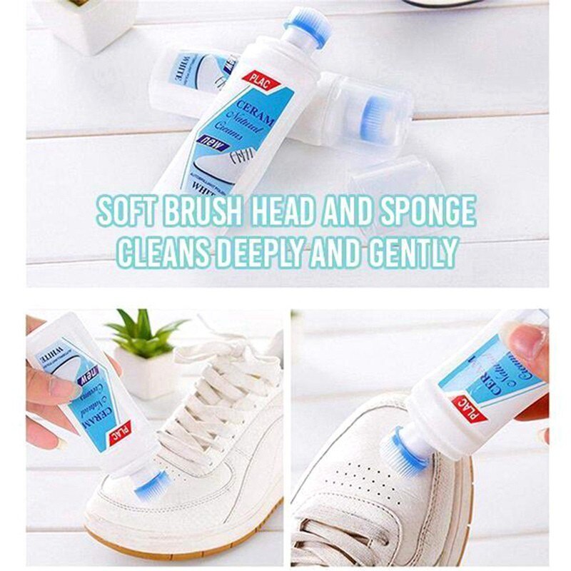 Cairan Pembersih dan Pemutih Sepatu Putih / Shoe Cleaner / Polish Semir Krim Ajaib Penghilang Noda Sneakers Shoes Remover