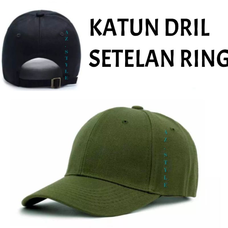 TOPI BASEBALL POLOS / TOPI POLOS KATUN PREMIUM / TOPI POLOS