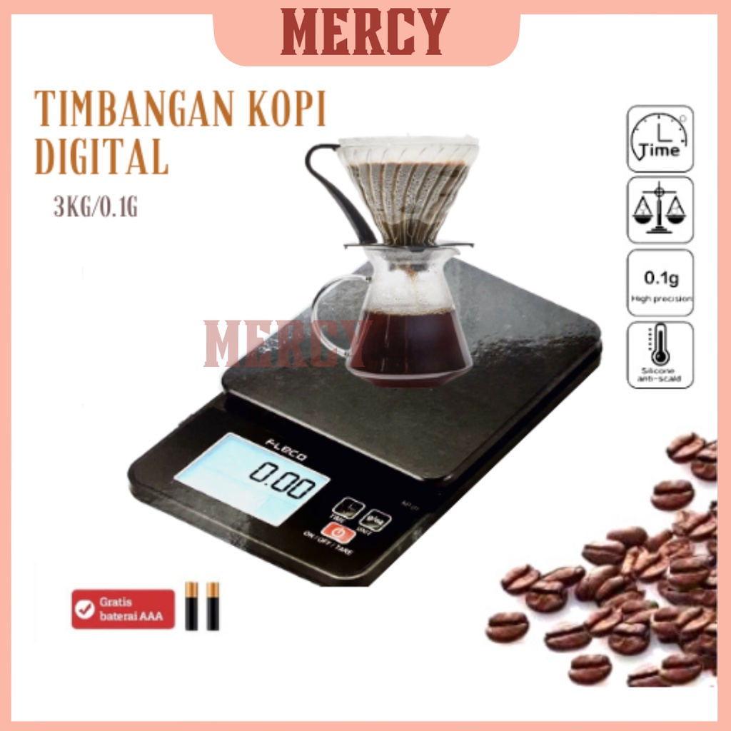 Timbangan Kopi Digital 3KG / 0.1g Timbangan elektronik digital electronic scale kopi coffee 3kg