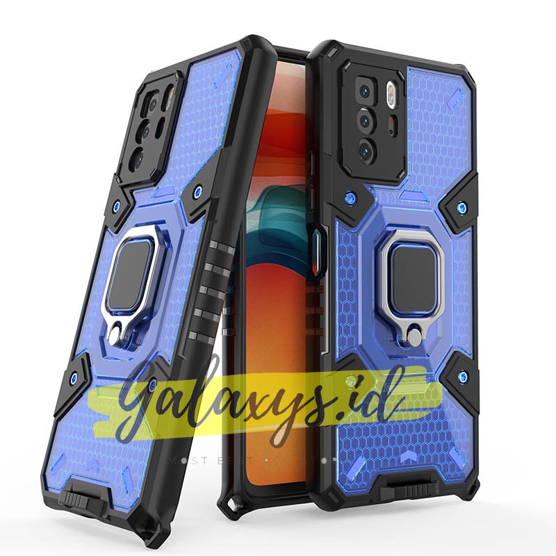 CASE OPPO RENO 6 4G HARDCASE HYBIRD WARRIOR RING ARMOR SPACE CAPSULE CASING