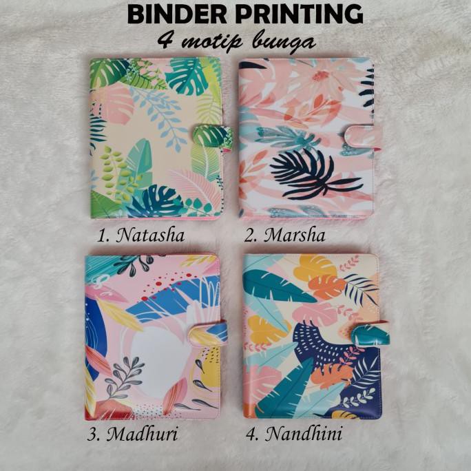 

DISKON BINDER PRINTING MOTIP BUNGA A5 & B5 - NATASHA, A5/20RING