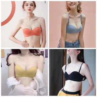 Half cup bra import tanpa kawat