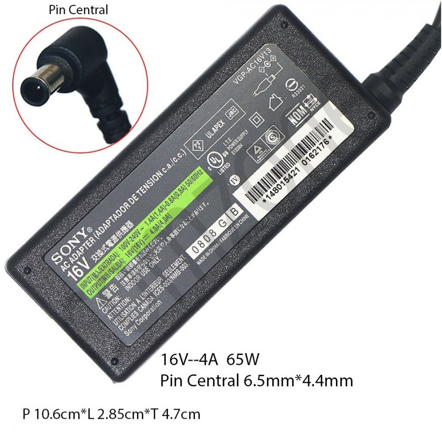Adaptor Laptop Sony PCGA-AC16V AC16V6 AC16V8 (VGP-AC16V8) VGP-AC16V13 AC16V8 16V-4A Adlson1