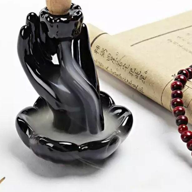 ♕ Tempat Dupa / Hiolo Hio Asap ke Bawah Arus Balik Godhand ✾