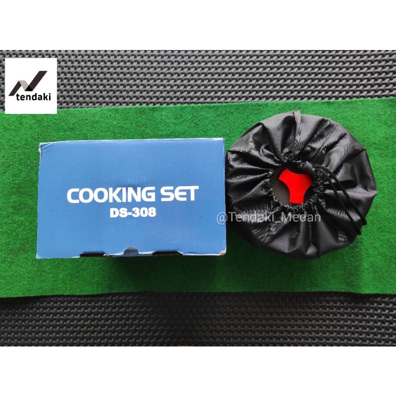 Cooking set LWY | Cooking set LWY variasi 308 | Ada tekonya | Nesting camping