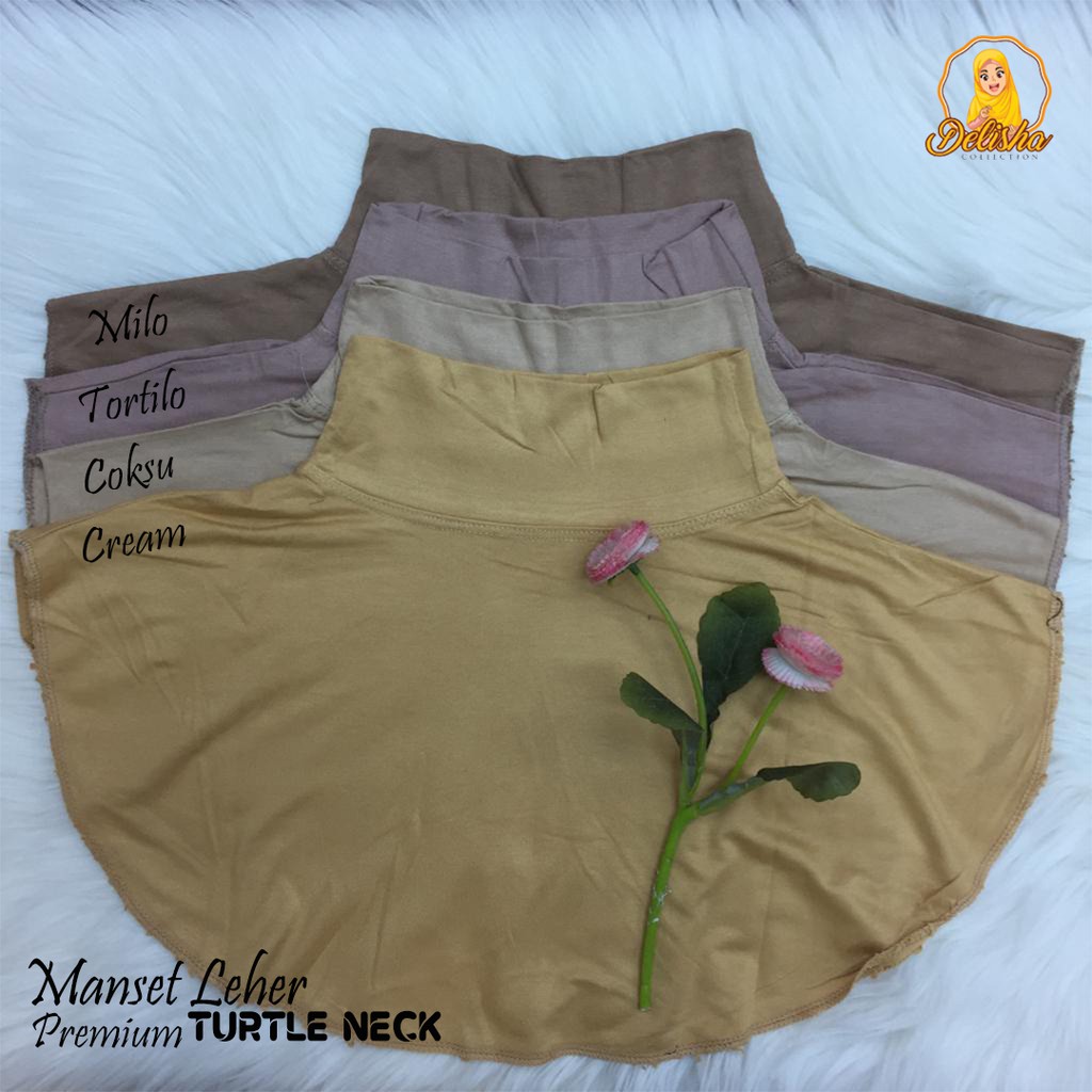 Inner Leher Turtle Neck Rayon Premium / Manset Leher Kaos Premium / Manset Turtle Neck / Atasan Wanita / Inner Dada / Dalaman Wanita / Dalaman Leher / Inner dada / Inner Wanita