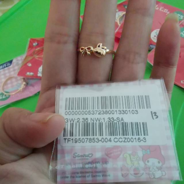 Cincin my melody kadar 375