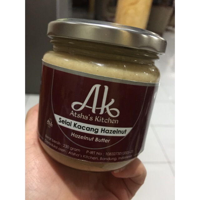 

Atsha's Kitchen Keto/ Diet Natural Hazelnut Butter/ Selai Kacang Hazelnut
