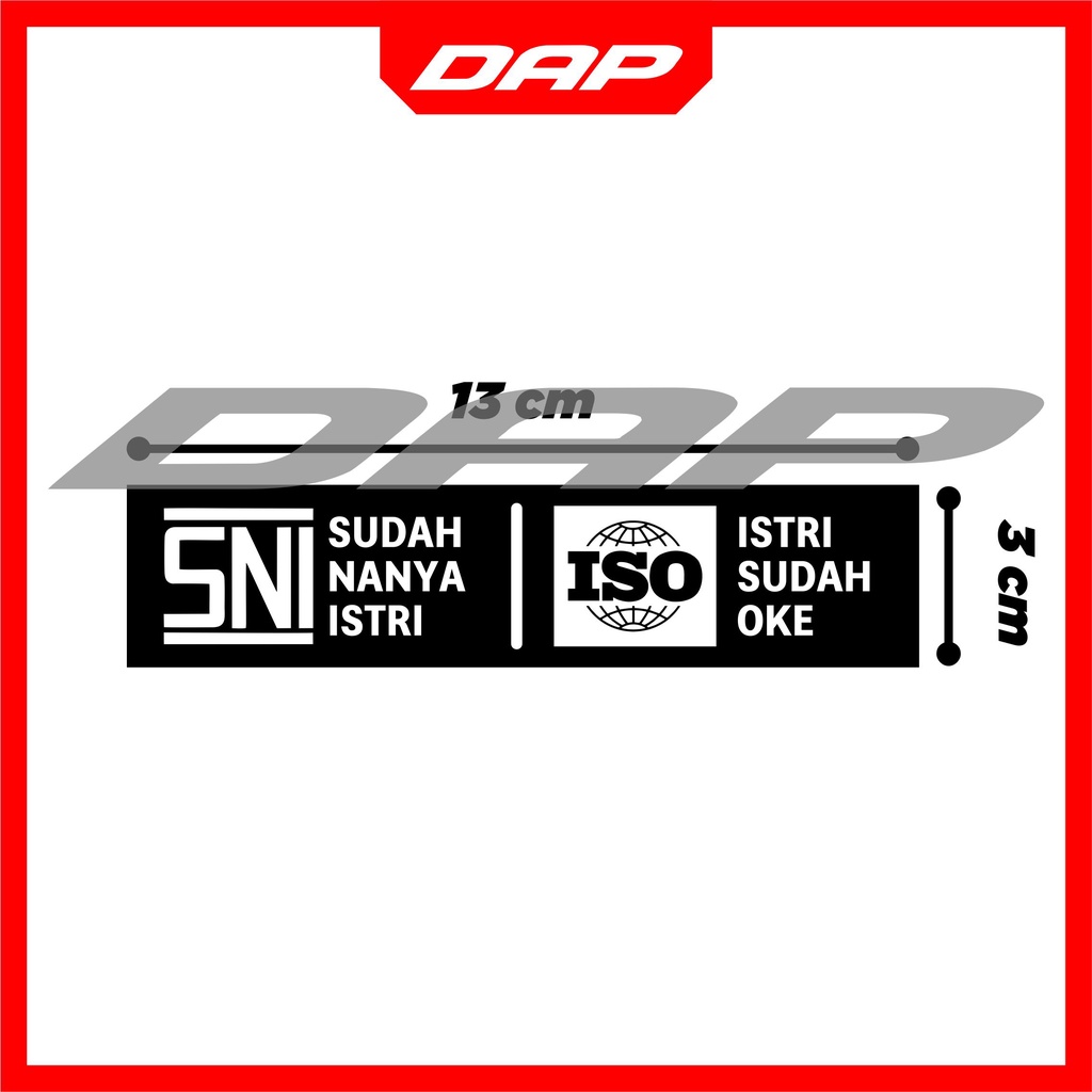 

sticker SNI/ISO || sticker paketan (satu paket isi 5 sticker ) bahan vynil laminasi
