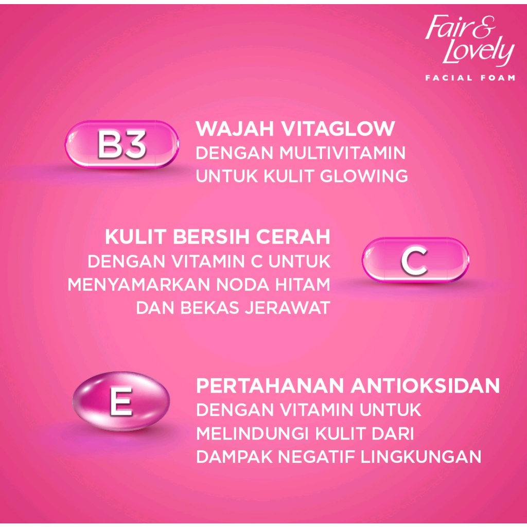 Fair &amp; Lovely Facial Wash Multivitamin 100 gr|50 gr