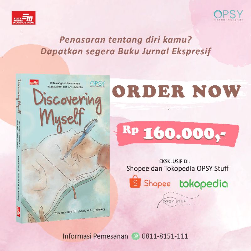Opsy Stuff - Journal Ekspresif Discovering Myself - Buku Journal Mental Health - Journaling
