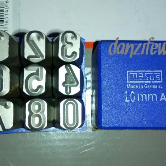 

TST | MASUS Germany Angka Ketok Karakter Terbalik 10 Mm Stamp Punch 0-9