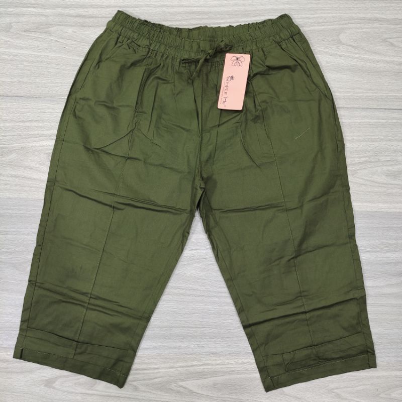 Celana 7/8 pants/ukuran standar &amp; jumbo / celana catton twill strid/celana kasual wanita