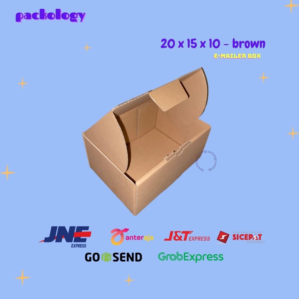 

BOX/KARDUS/DUS DIE CUT 20x15x10 cm PIZZA PACKAGING POLOS OLSHOP (best seller untuk barang sedang)
