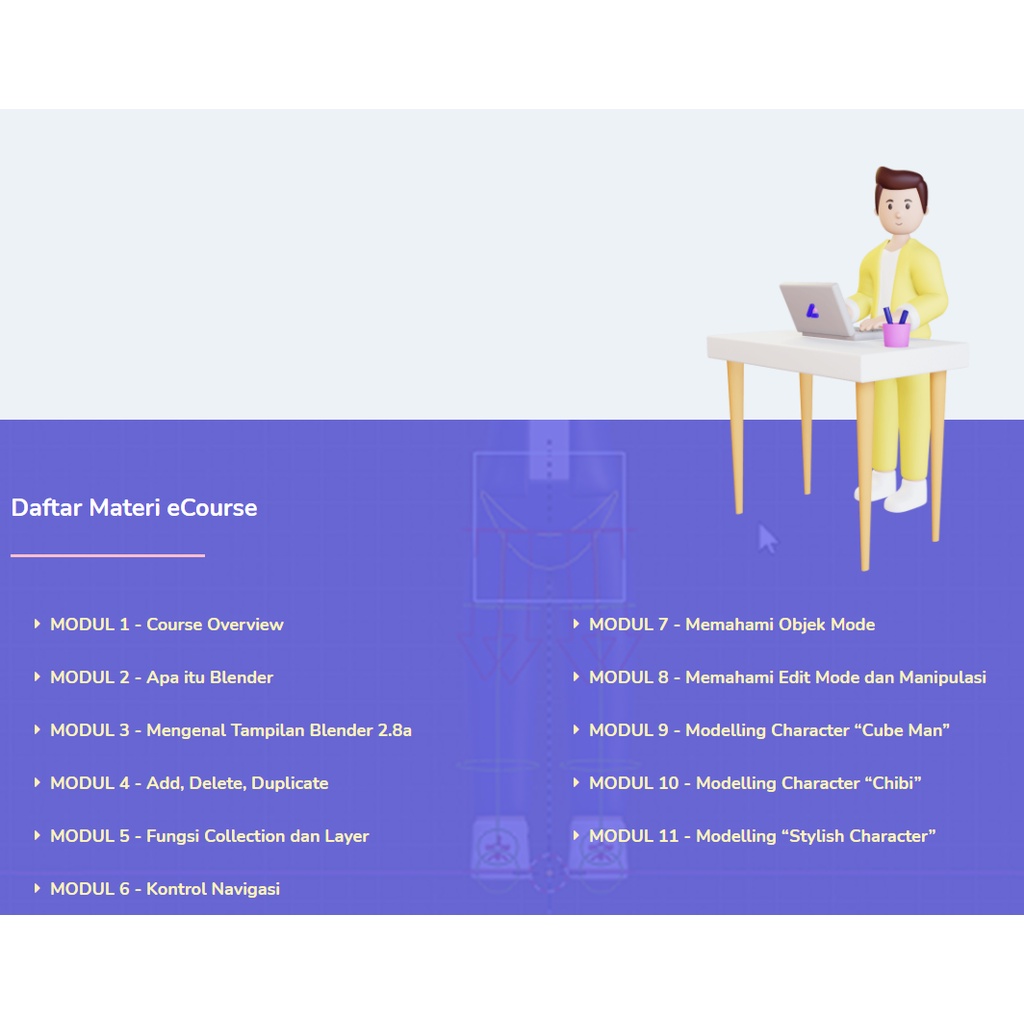ALGRAFIKA - ECOURSE MODELLING KARAKTER 3D
