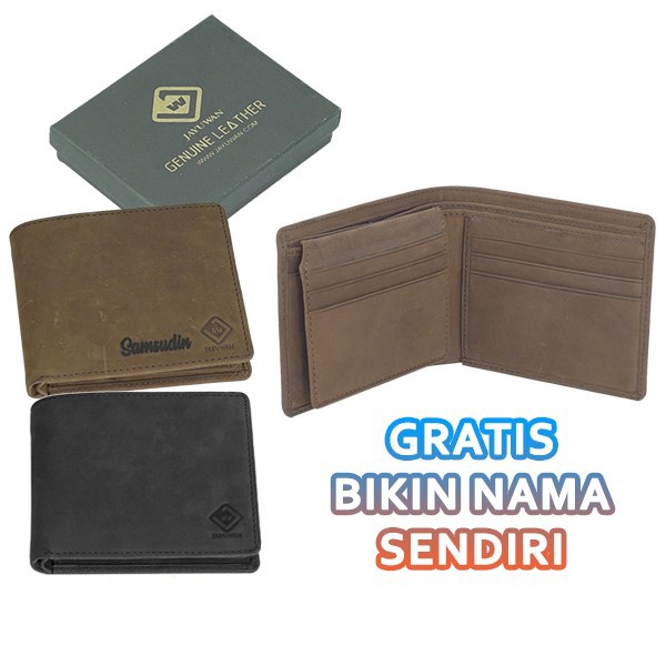 Dompet Kulit Asli BCH Terbaru Desain Klasik Vintage Crazy Horse Leathers