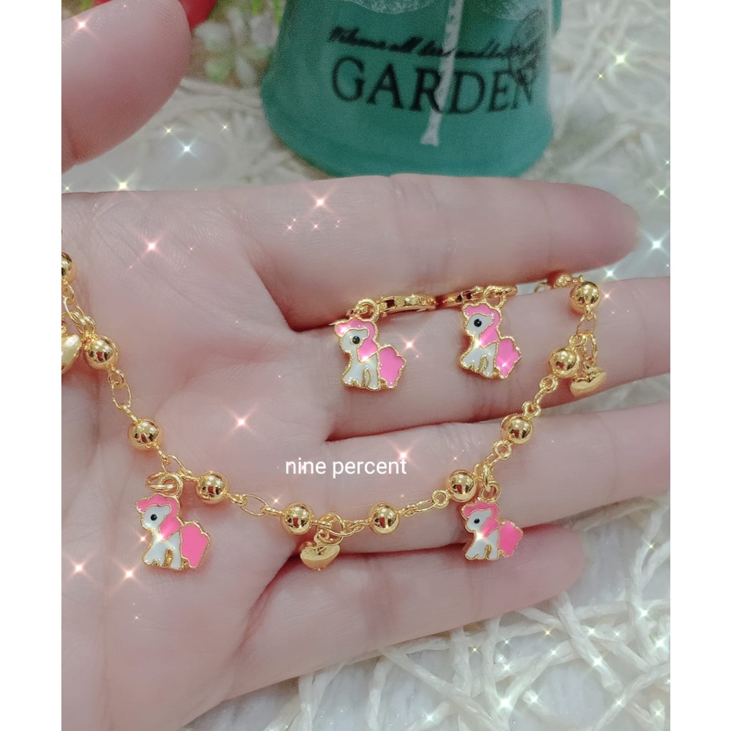 Atmos_27, SET PERHIASAN ANAK PEREMPUAN GELANG DAN ANTING/AKSESORIS FAHSION/PERHIASAN FASHION