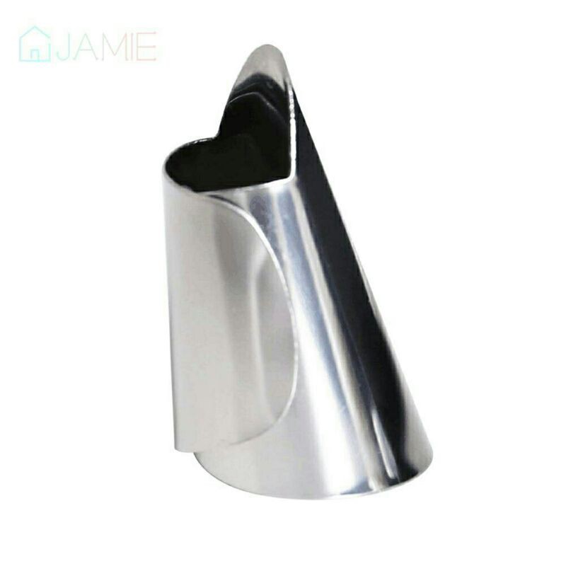 Alat Pengupas Pelindung Jari Bahan Stainless Steel Untuk Buah/Kacang